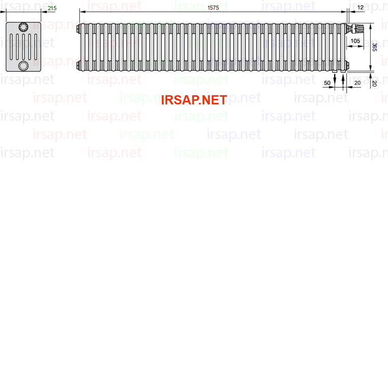 Радиатор IRSAP Tesi 60365/35 T25 CL 01